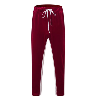 Velour Tracksuit Mens,2023 Men'S Velour Tracksuit 2 Pieces Winter Warm Full Zip up Jacket Sweatpants Fitness Sportswear Sweatsuit Jogger Sets